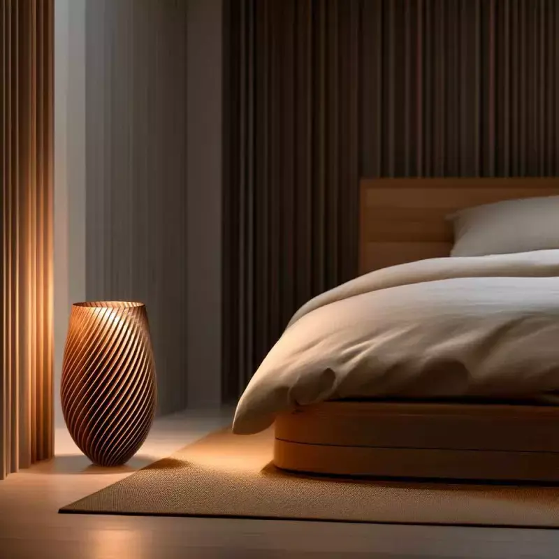 cache-pot-haut-design-spirilus-bronze-environnement-intérieur-chambre.webp
