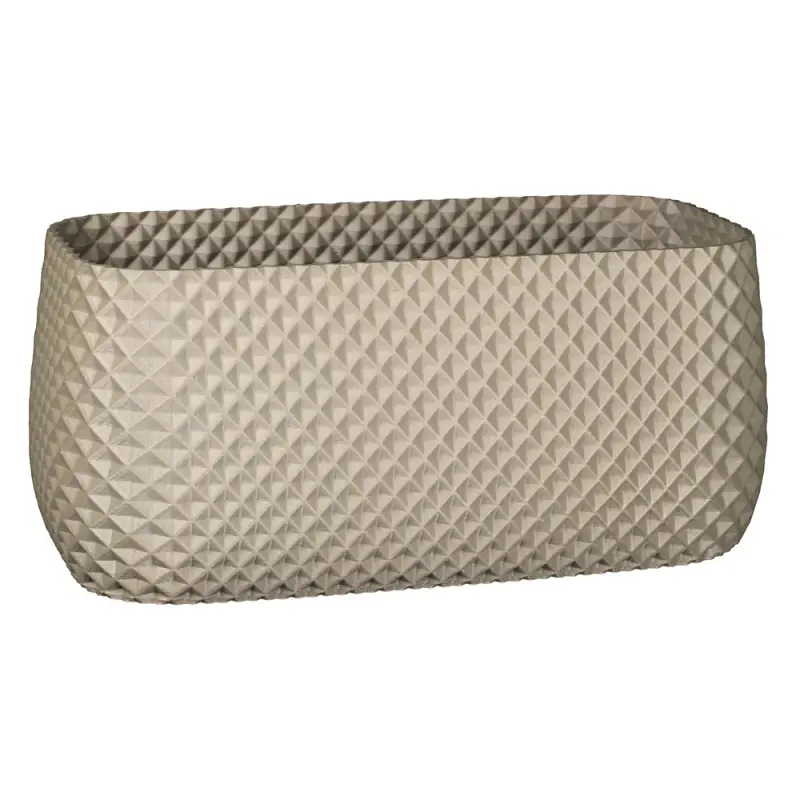 [425-6L-gris] Jardinière Ananas Rectangle (Gris, 6L)